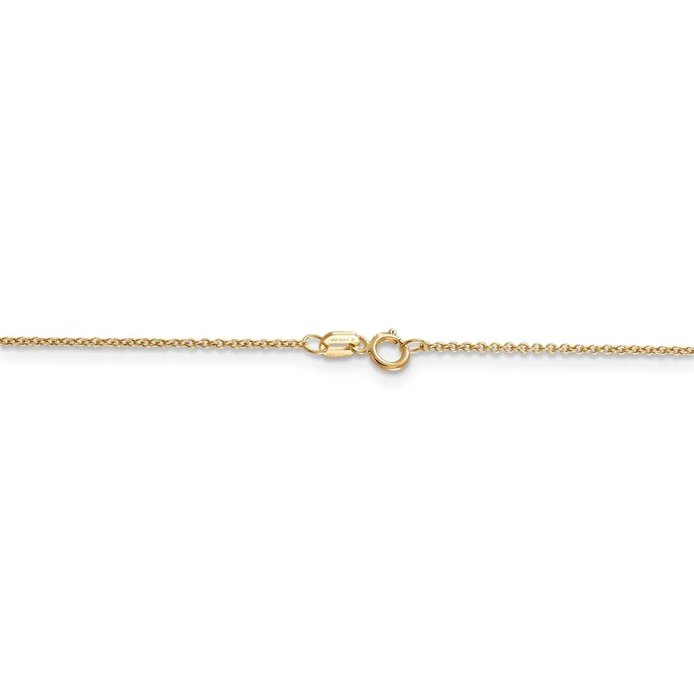 14k Yellow Gold, Snowflake Necklace