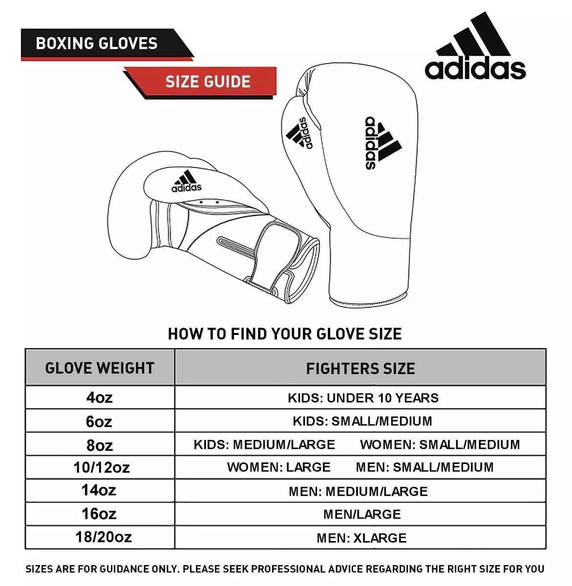 adidas Hybrid 100 Boxing Gloves Training Adult & Junior