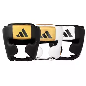 adidas Pro Boxing Head Guard Cactus Leather