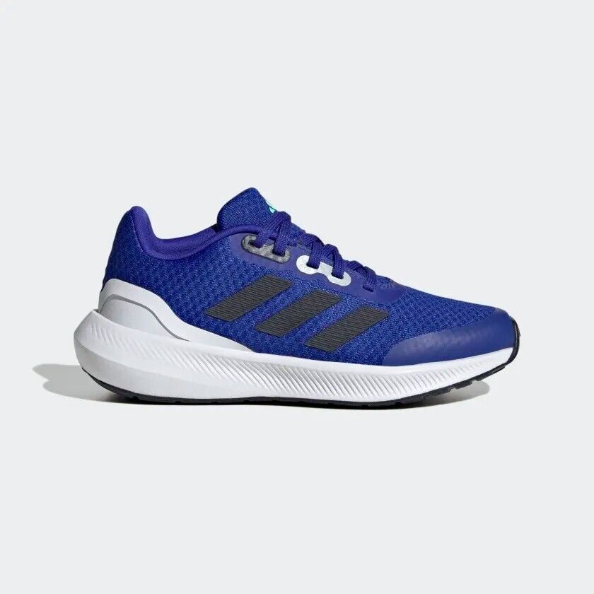 adidas Run Falcon 3.0 Kids Running Trainers Childrens School Sports Blue Lace Up