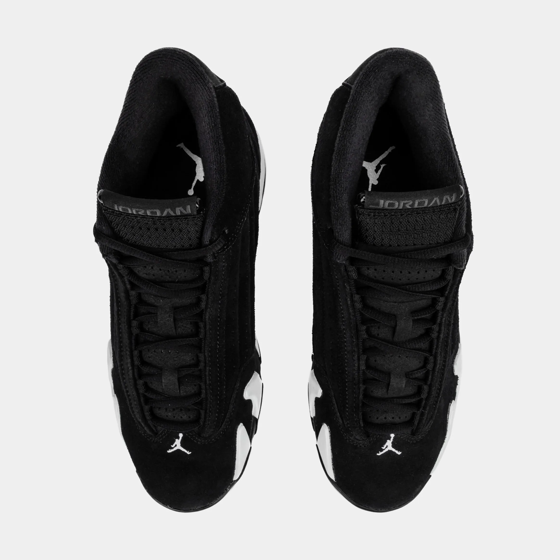 Air Jordan 14 Retro Black/White Mens Lifestyle Shoes (Black/White)