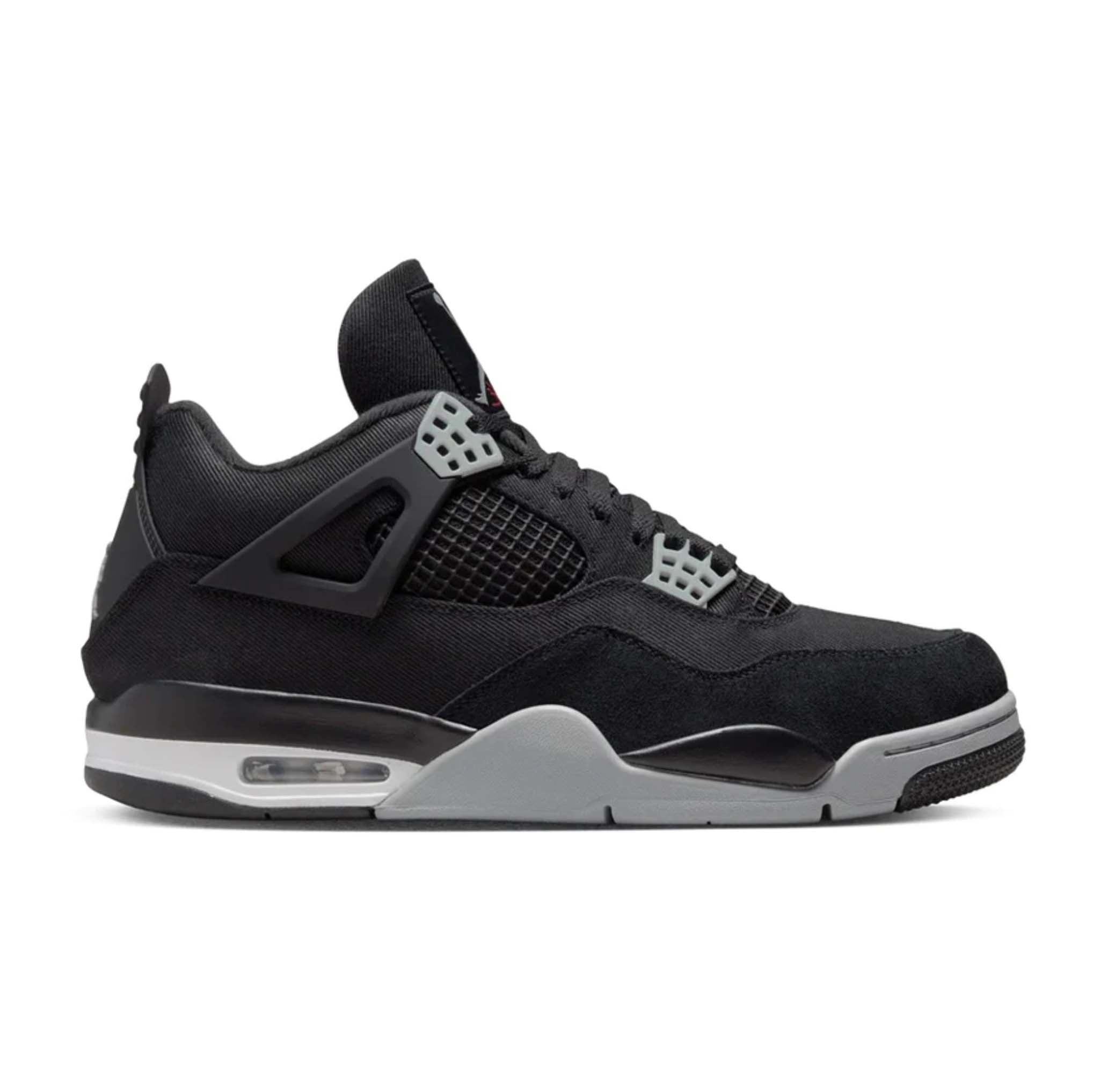 AIR JORDAN  4 'BLACK CANVAS' TRAINERS