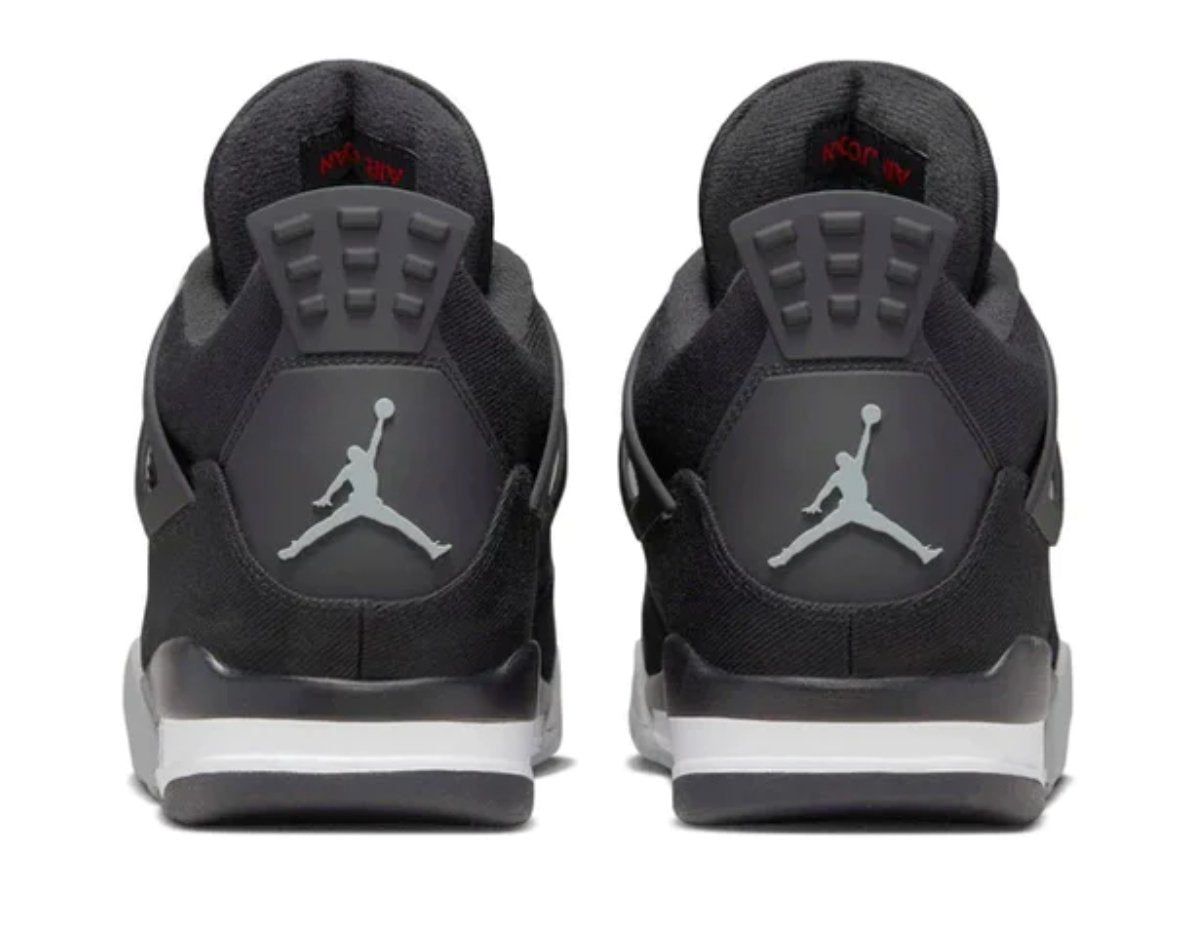 AIR JORDAN  4 'BLACK CANVAS' TRAINERS