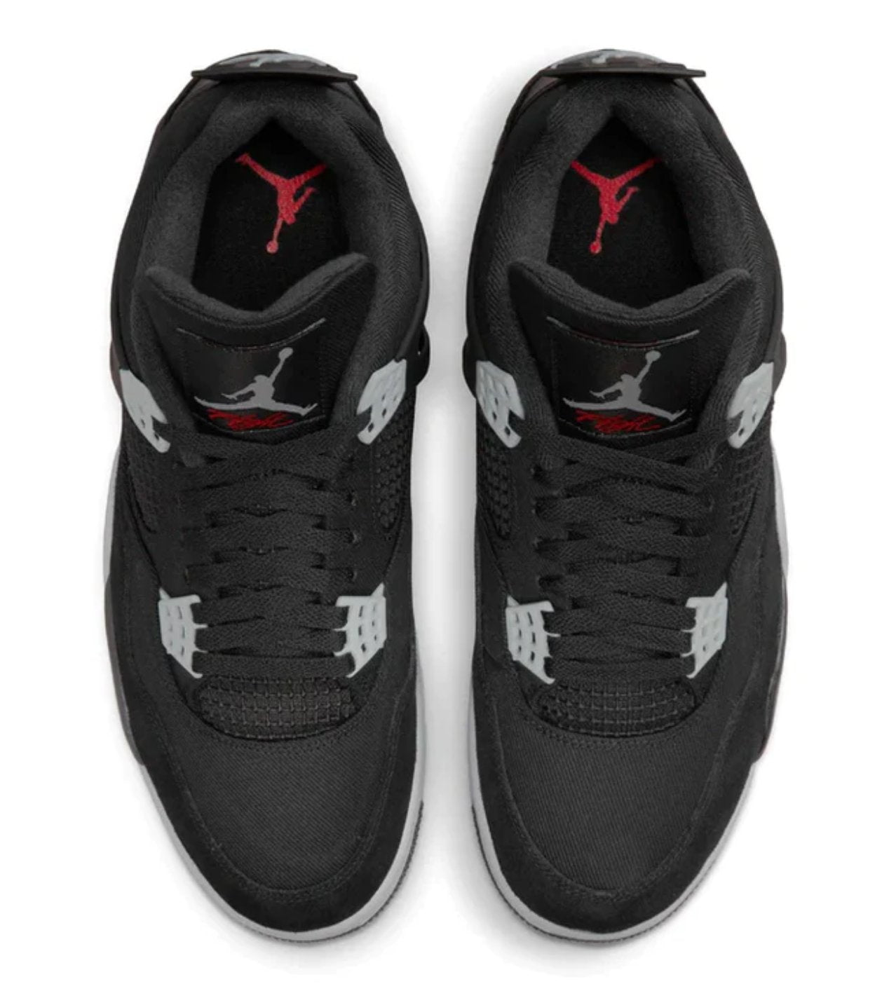 AIR JORDAN  4 'BLACK CANVAS' TRAINERS