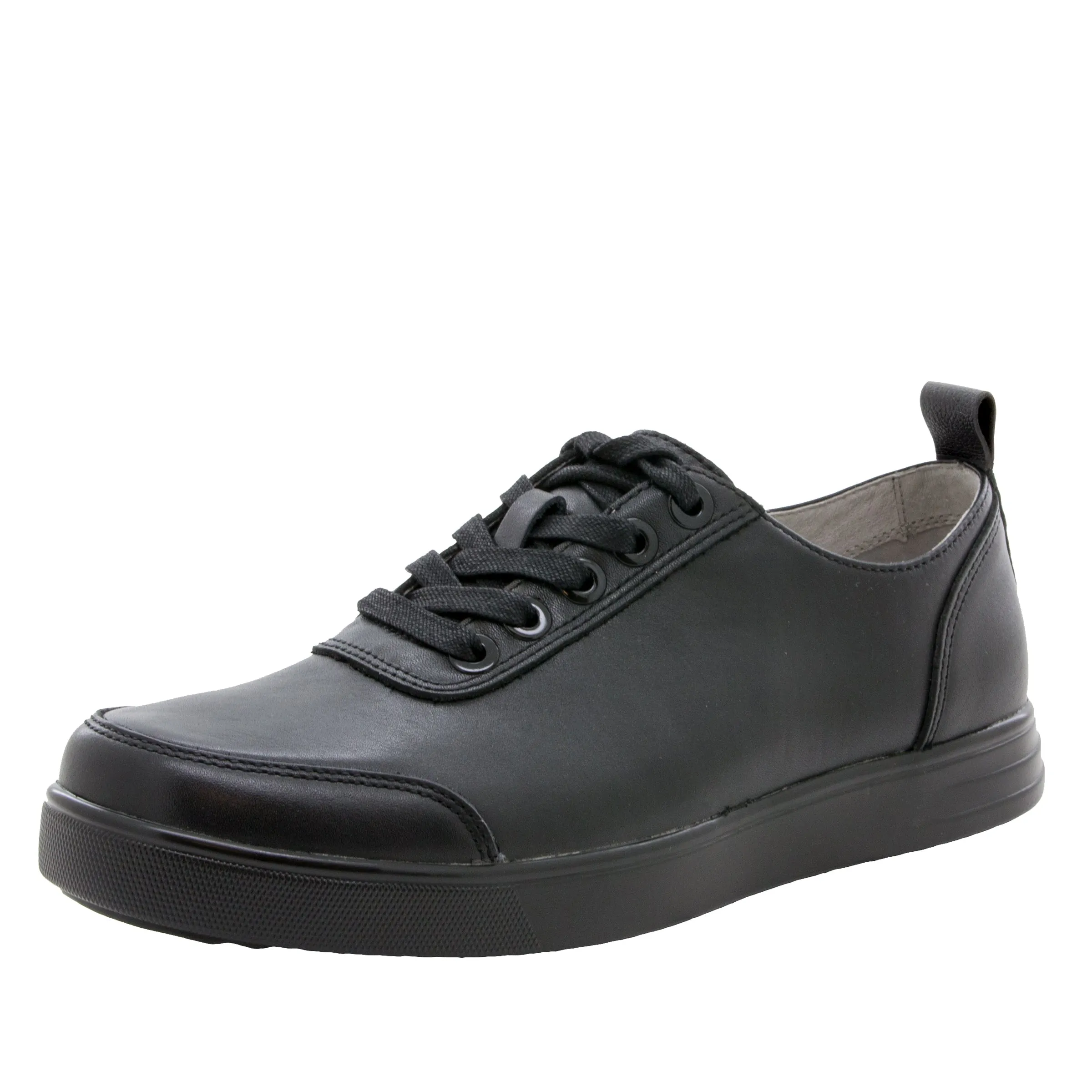 Alegria Men's Stretcher Black Tumbled Shoe