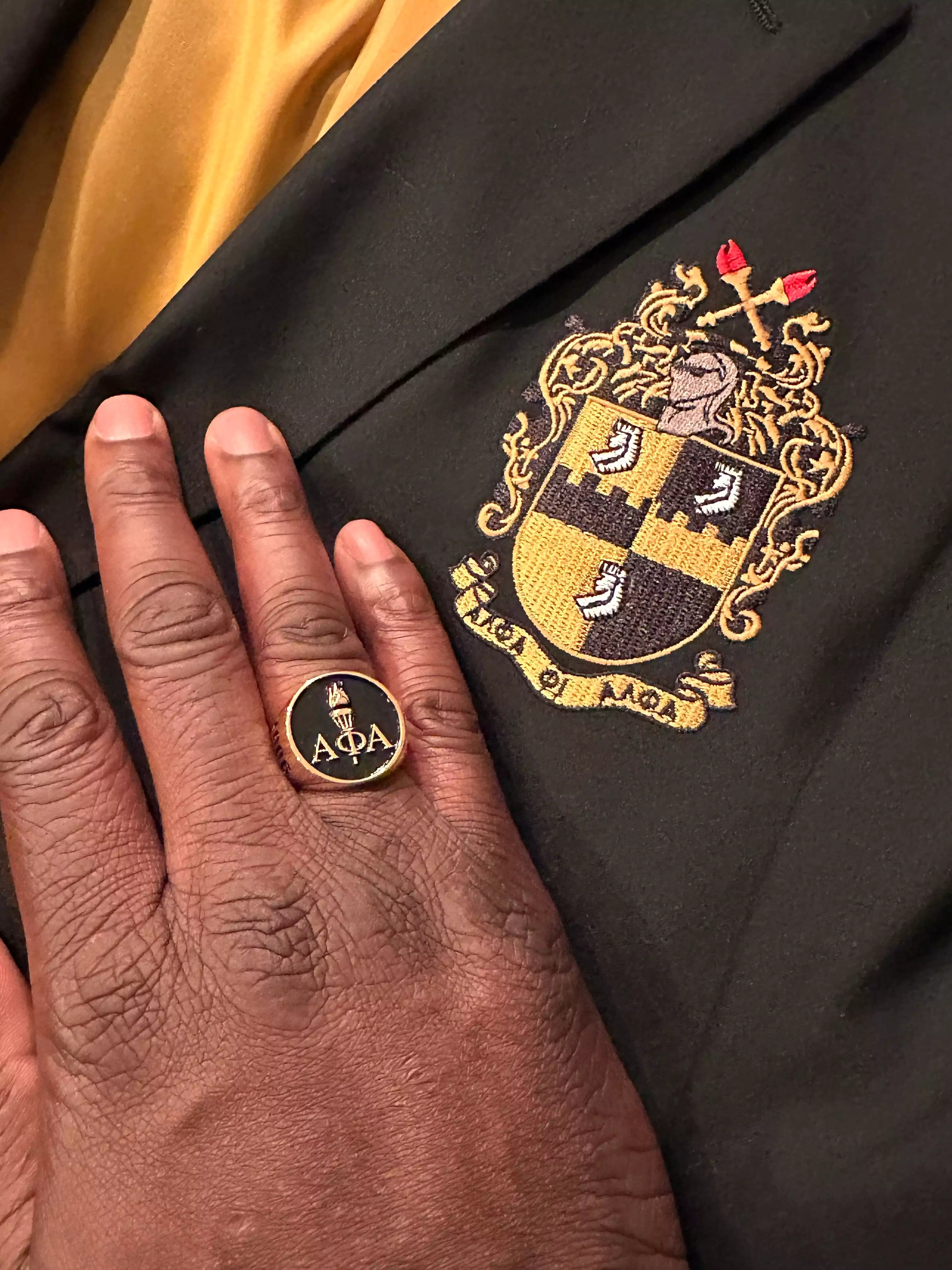 Alpha Phi Alpha Light Of The World Gold Ring