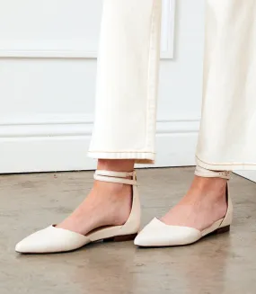 Ankle Strap Pointed Toe Flats