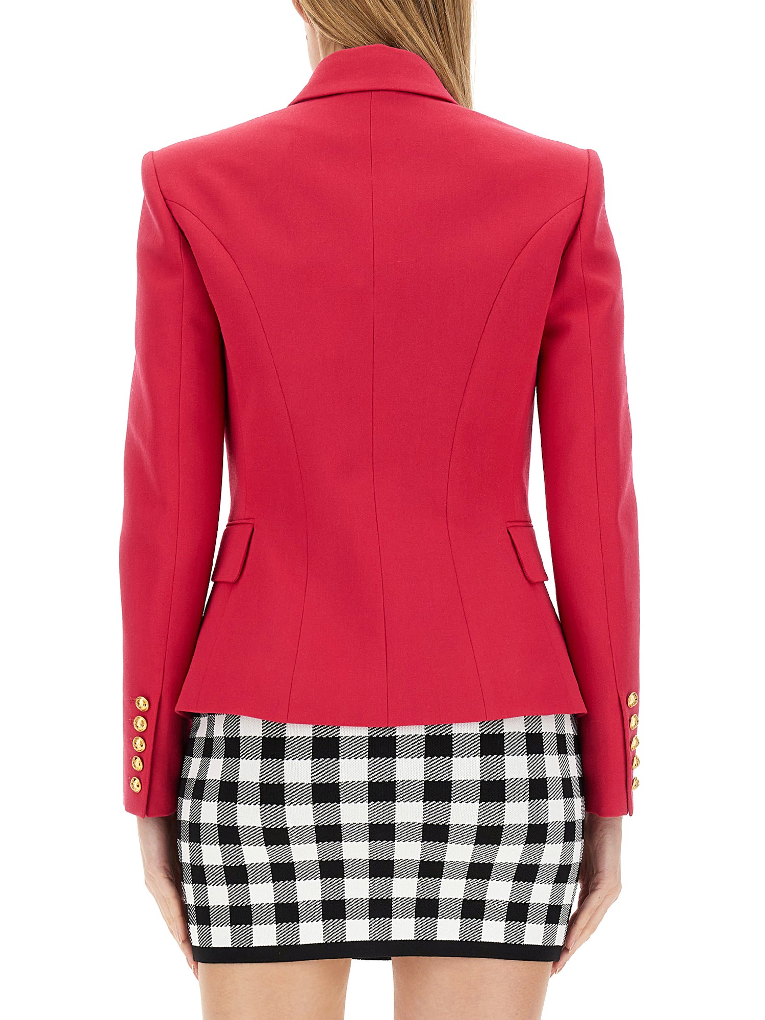 BALMAIN    SIX-BUTTON CLASSIC WOOL JACKET