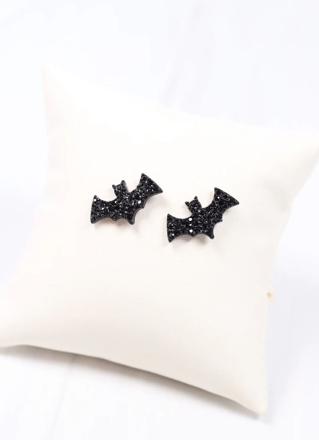 Bat Stud Earrings- Black