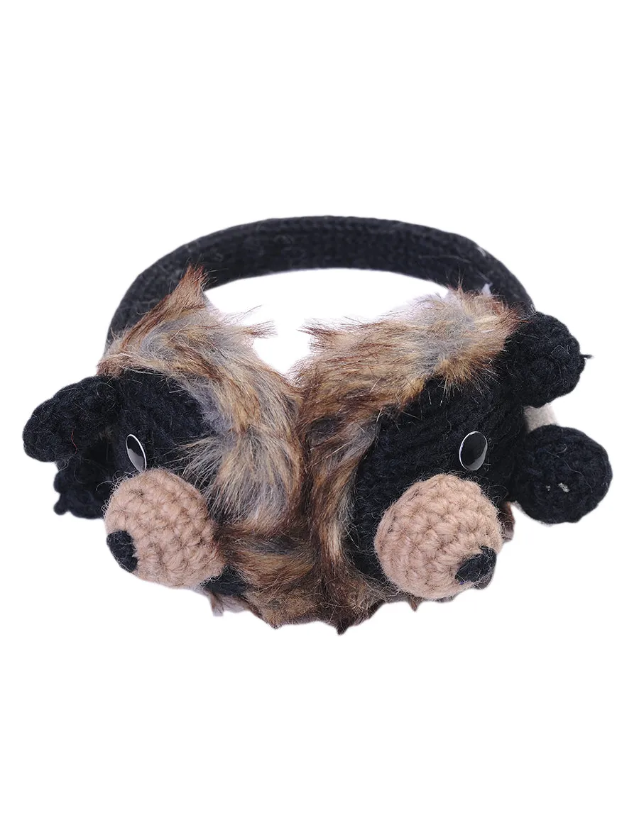 Black Bear Faced Ear Muff