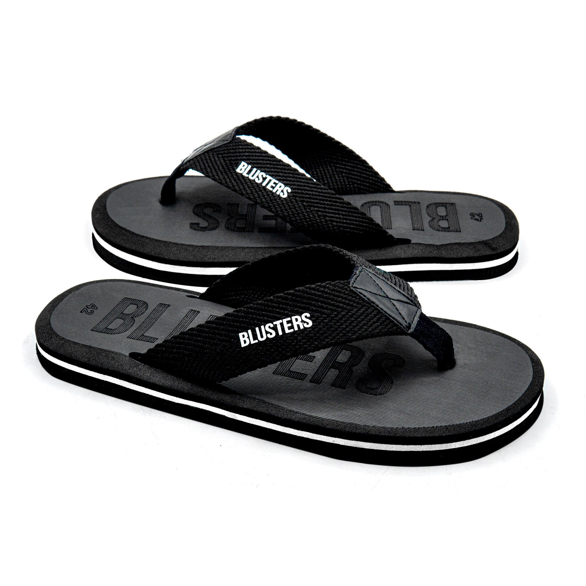 Black Cross Styled Comfy Flip Flop