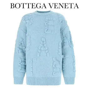 BOTTEGA VENETA  |Crew Neck Casual Style Wool Long Sleeves Logo Outlet