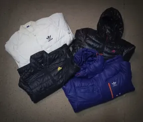 Branded Adidas puffer jackets 15 pieces