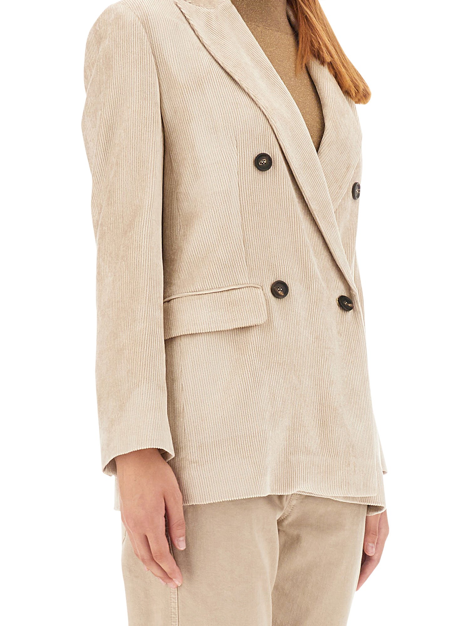 BRUNELLO CUCINELLI    VISCOSE DOUBLE-BREASTED JACKET