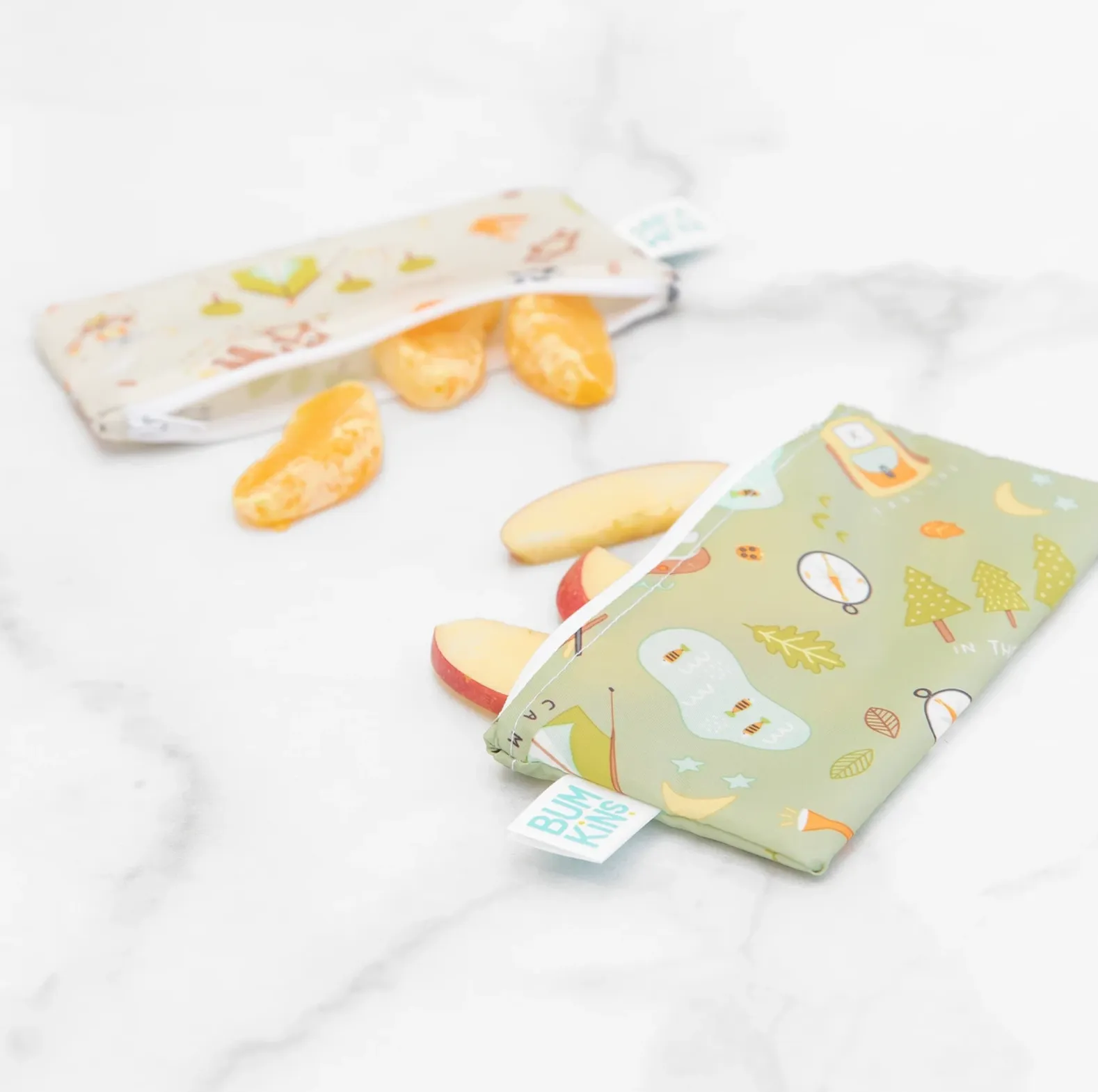 Camp Friends - Reusable Snack Bags 2-Pack, Small