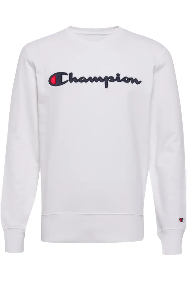 Champion Rochester Crew Sweat Big Logo White