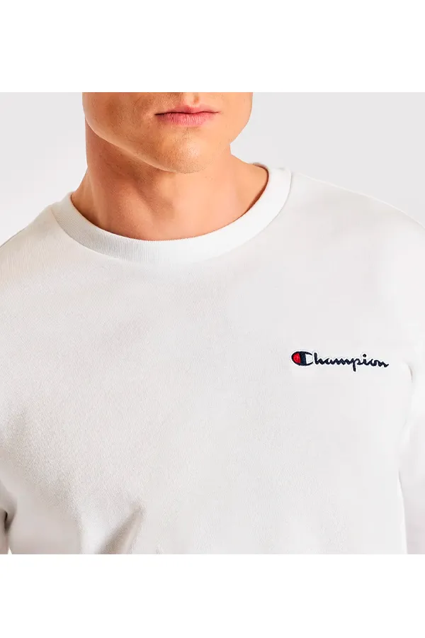 Champion Rochester Crew Sweat Signature Logo White