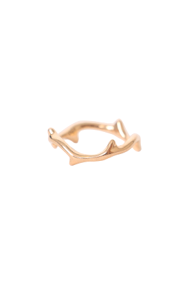 Christian Dior 18K Yellow Gold Bois De Rose Ring