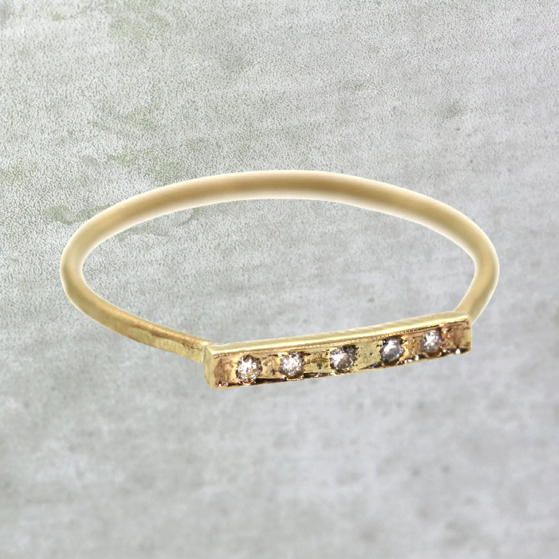 Diamond Bar Ring