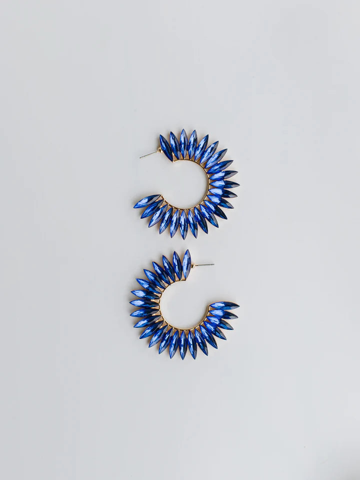 Eileen Blue Earrings - Michelle McDowell