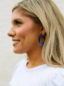 Eileen Blue Earrings - Michelle McDowell