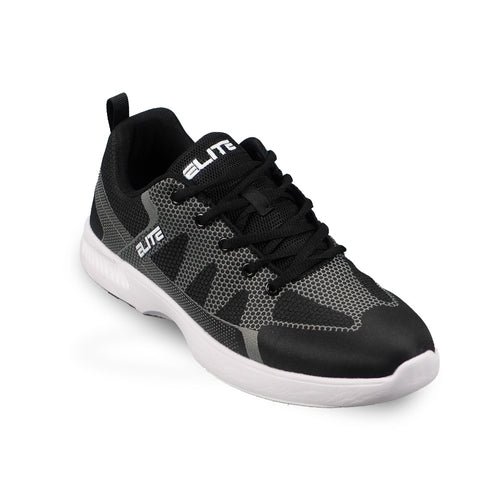 ELITE Men's Peak Black/Grey Bowling Shoes