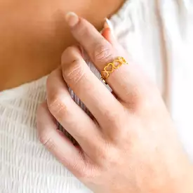 Endless Hearts Gold Ring