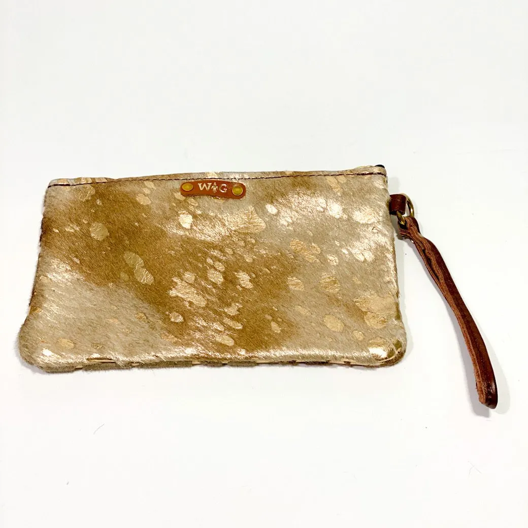 Exotic Print Cowhide Wristlets