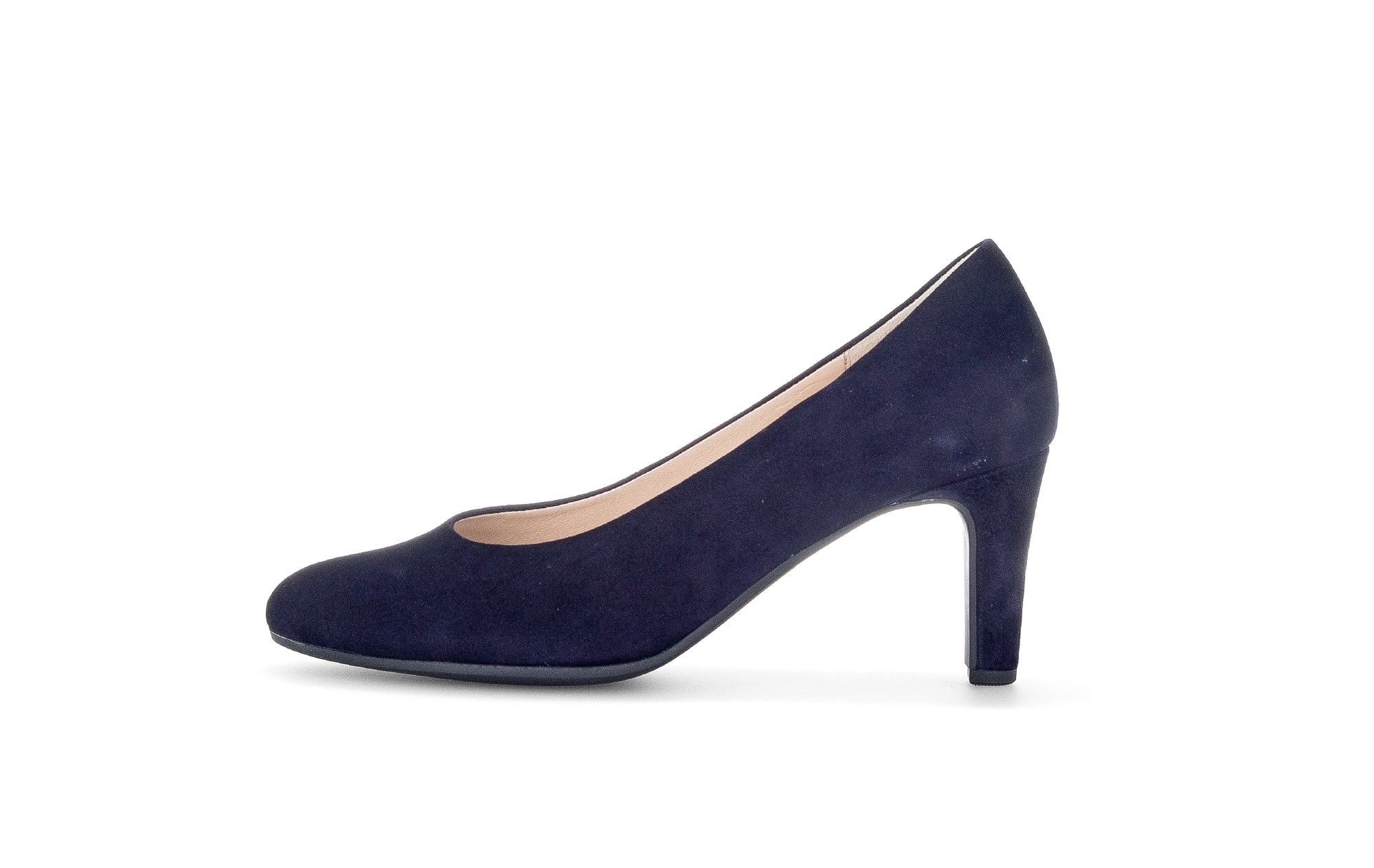 Gabor Navy Suede Court Shoe EDINA