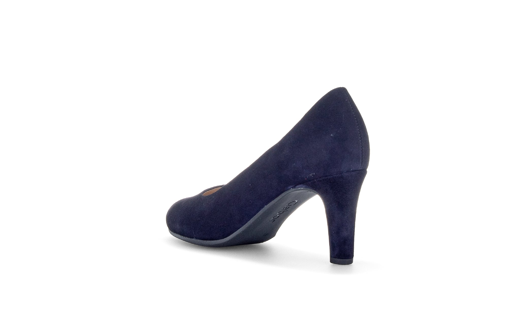 Gabor Navy Suede Court Shoe EDINA