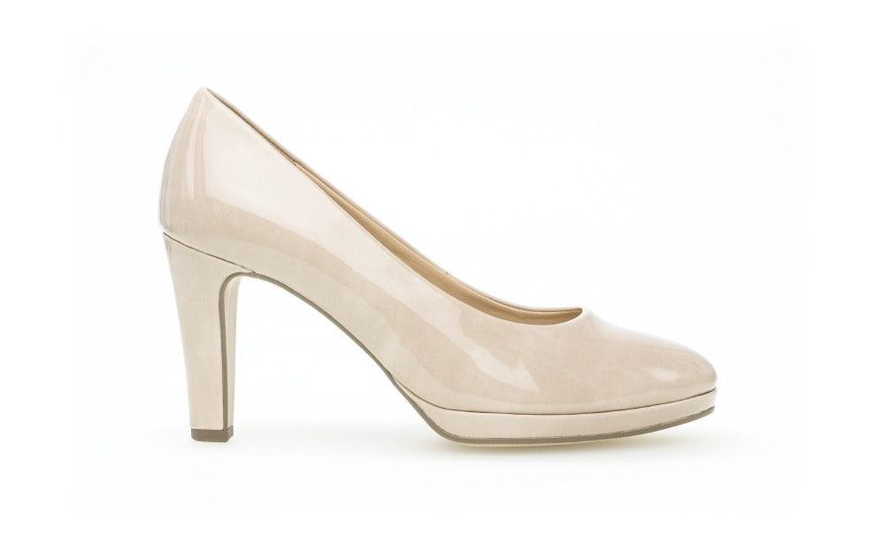 GABOR Nude Patent Court Shoe Splendid