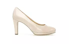 GABOR Nude Patent Court Shoe Splendid