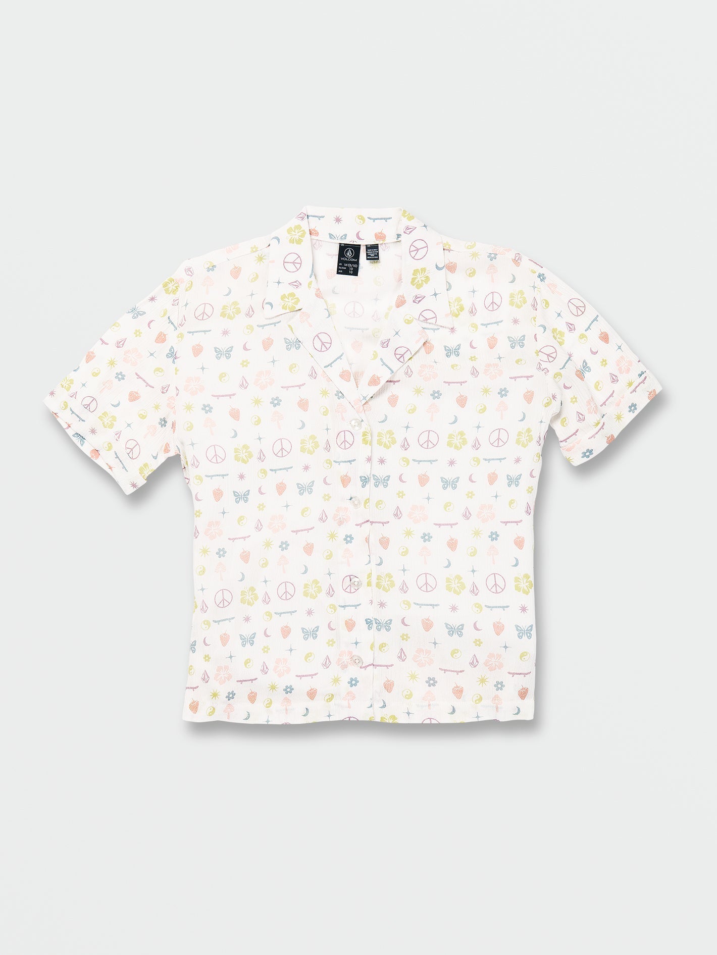 Girls Stickerbook Top - Star White