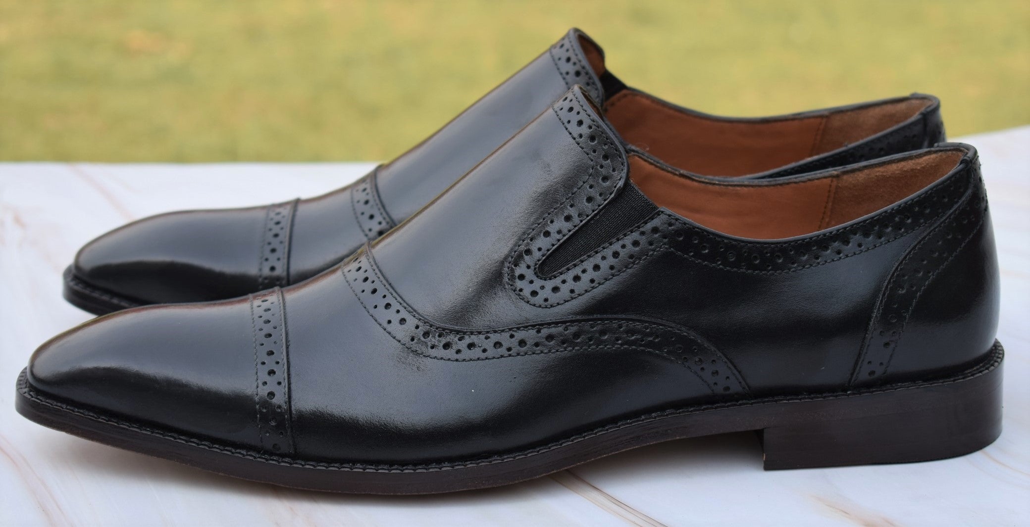 Grant Slipon Brouge Shoes for Men