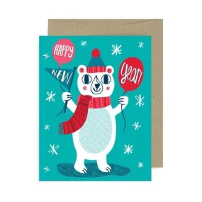 Happy New Year Bear Card