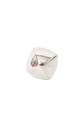 Hermes Silver Dome Ring Size 51