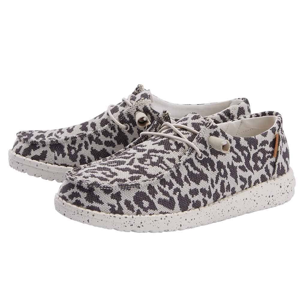 Hey Dude Wendy Woven Jungle Cheetah Grey