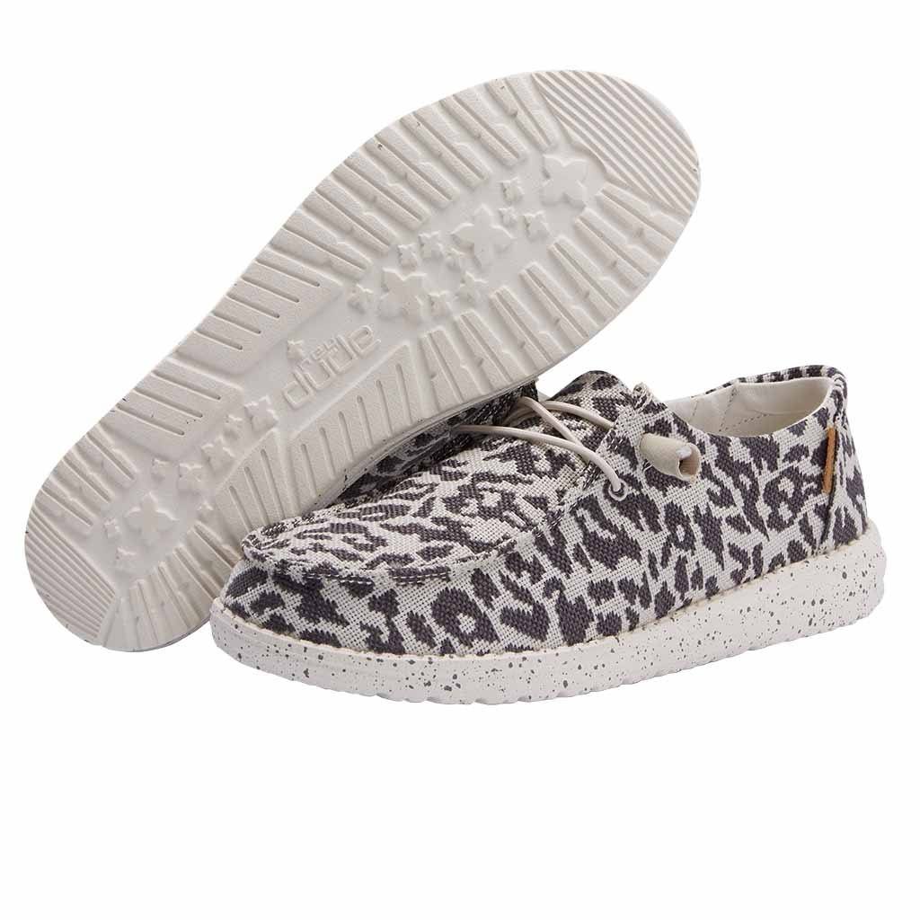 Hey Dude Wendy Woven Jungle Cheetah Grey