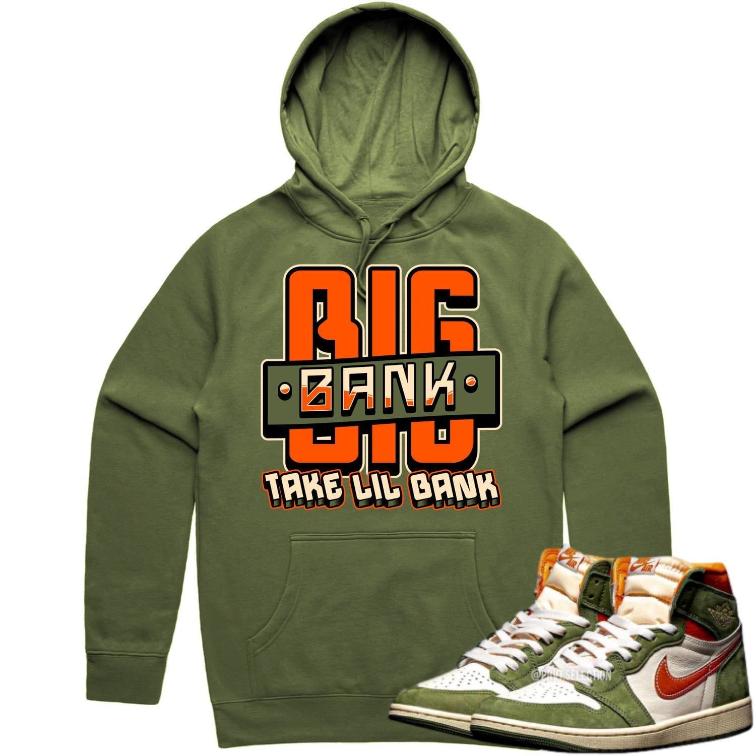 Jordan 1 Celadon 1s Hoodie to Match - CELADON BIG BANK