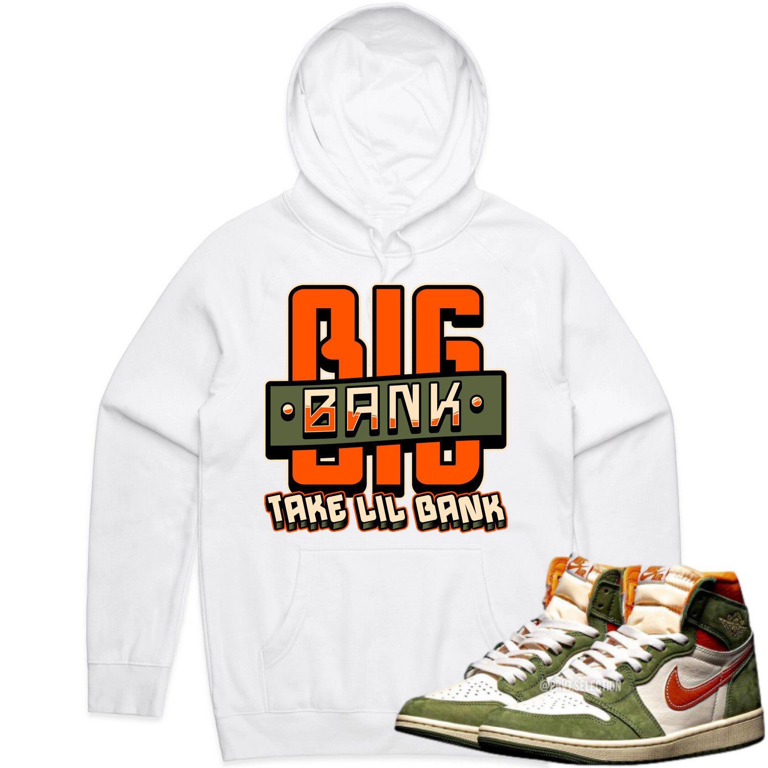 Jordan 1 Celadon 1s Hoodie to Match - CELADON BIG BANK