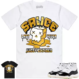 Jordan 11 Gratitude 11s Shirt to Match - GOLD METALLIC SAUCE