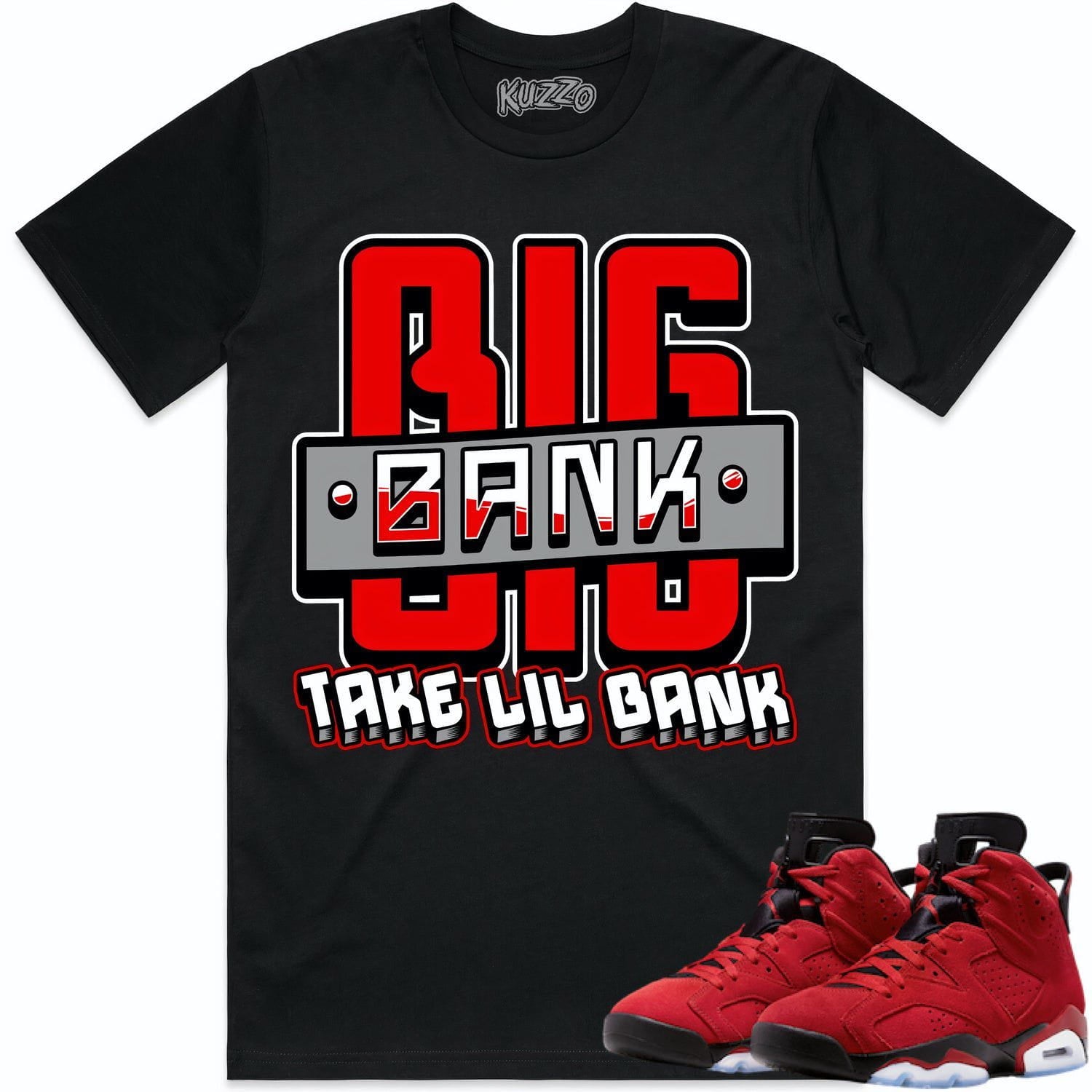 Jordan 6 Toro Bravo 6s Shirt to Match - RED BIG BANK