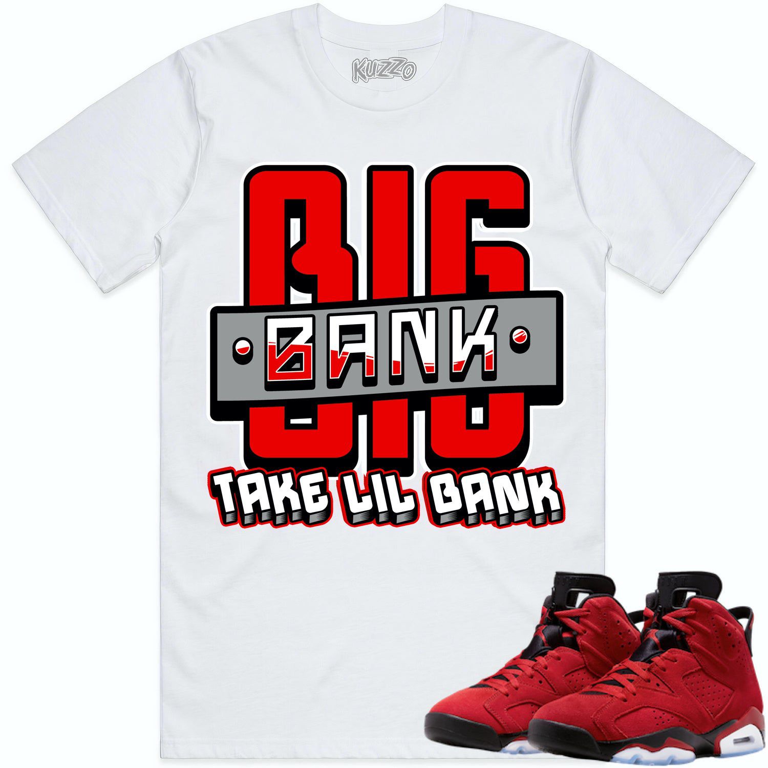 Jordan 6 Toro Bravo 6s Shirt to Match - RED BIG BANK