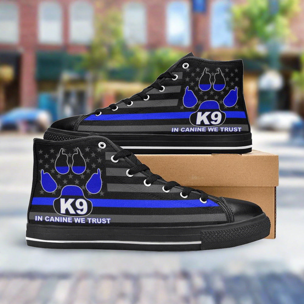 K9 Men’s Classic High Top Canvas Shoes