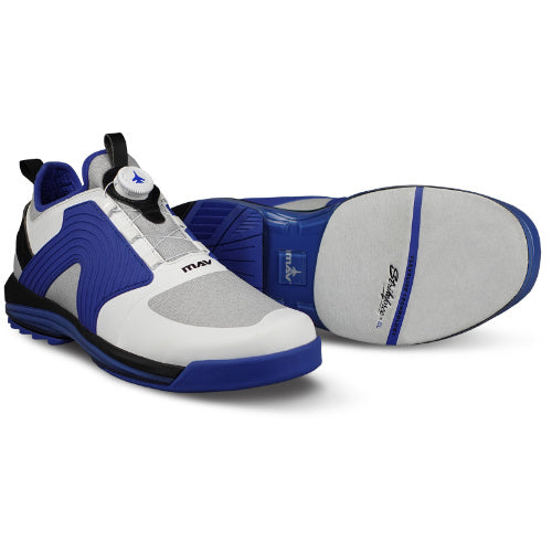 KR Strikeforce Maverick FT White/Blue/Black Right Hand High Performance Men's Bowling Shoe