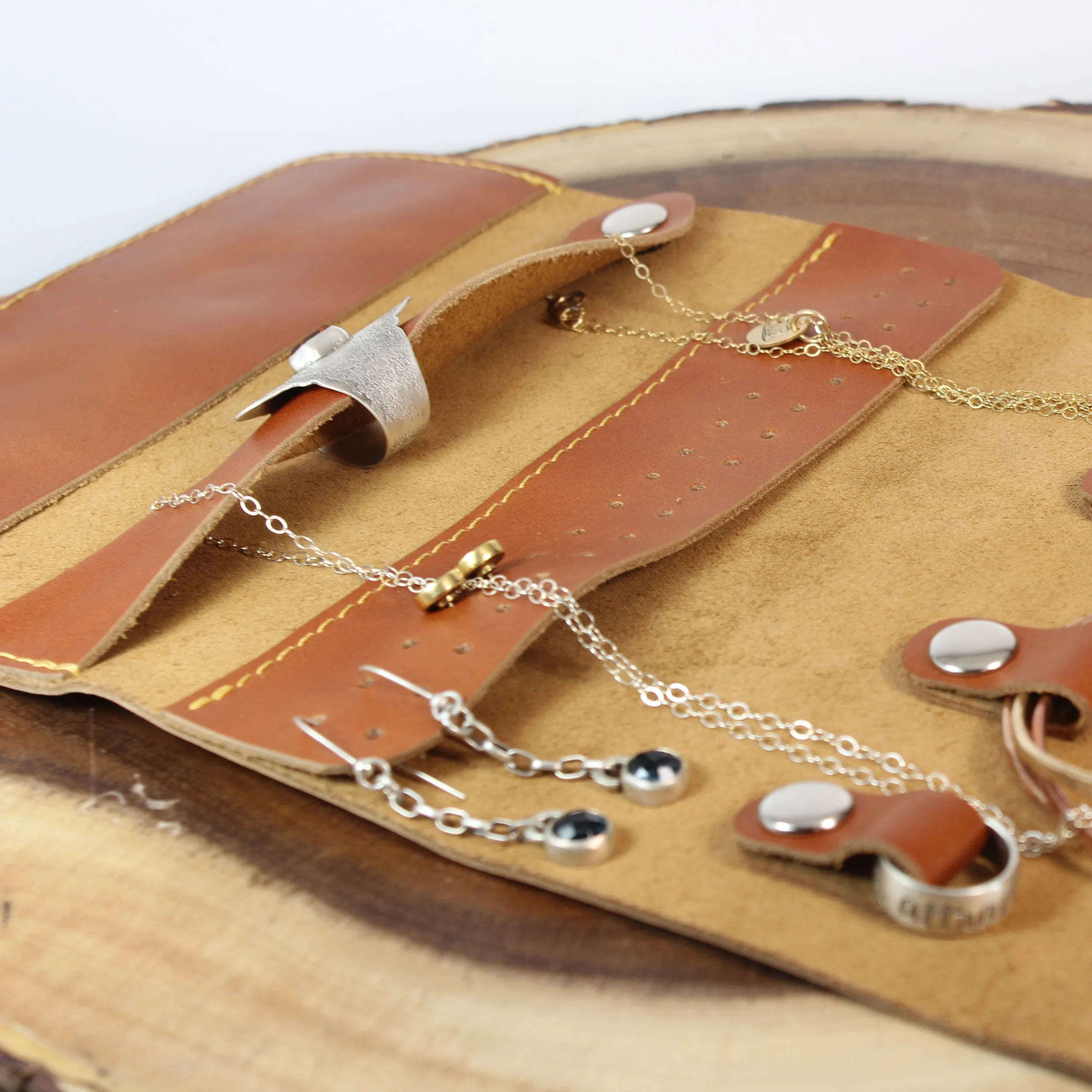 Leather Jewelry Organizer