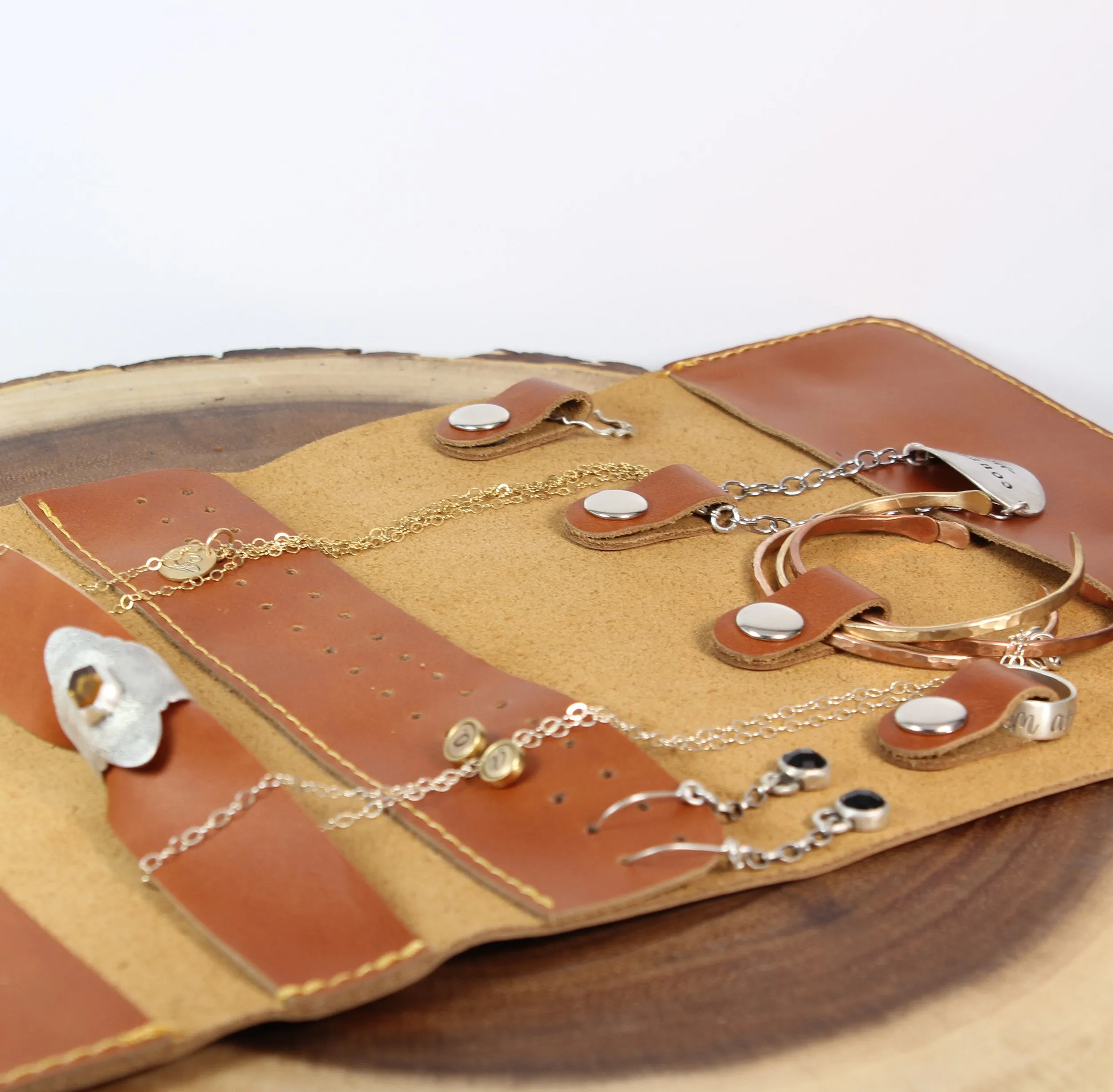 Leather Jewelry Organizer