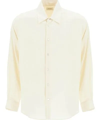 Lemaire loose fit wool blend shirt