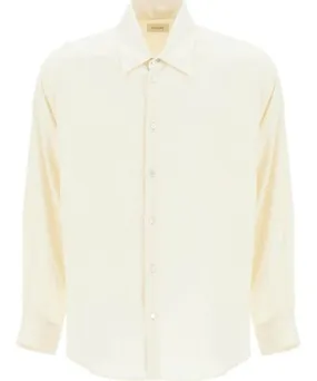 Lemaire loose fit wool blend shirt