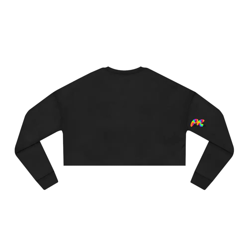 Let's Glow Crazy Cropped Rave Sweatshirt